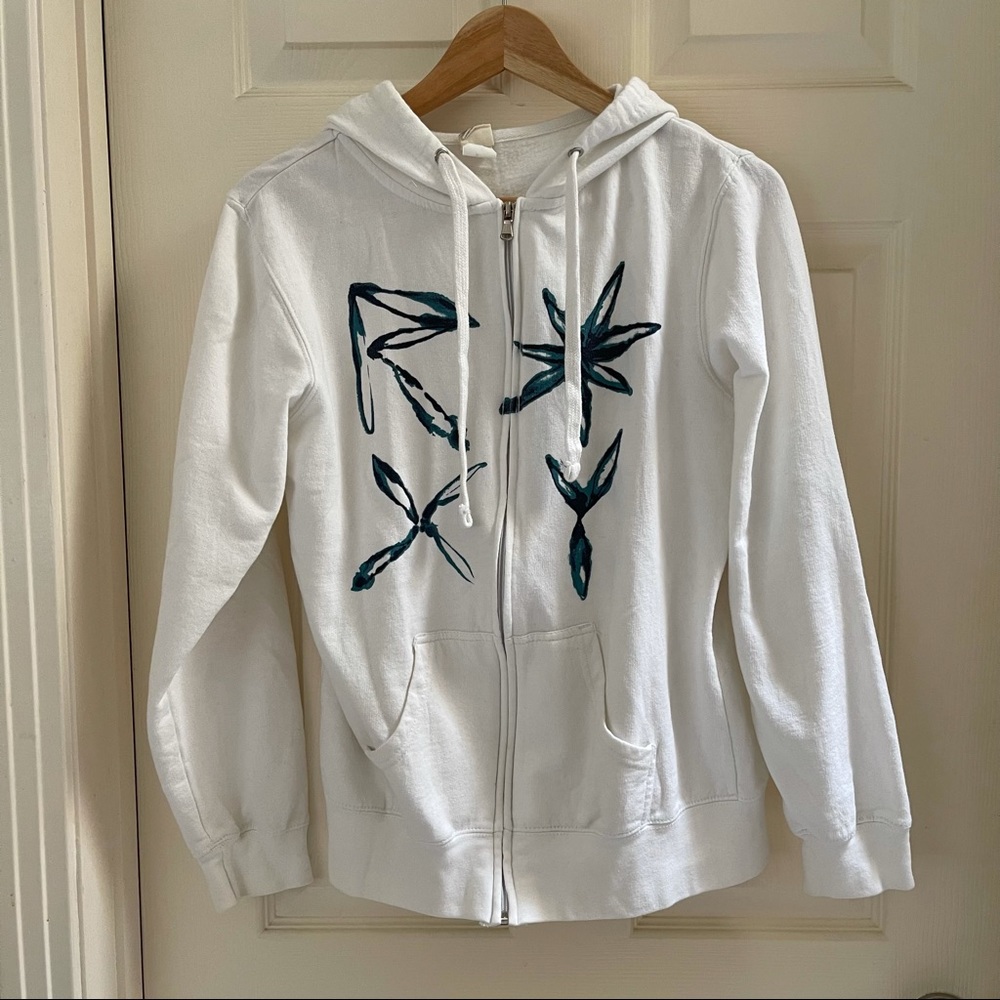 Roxy white hooded jacket